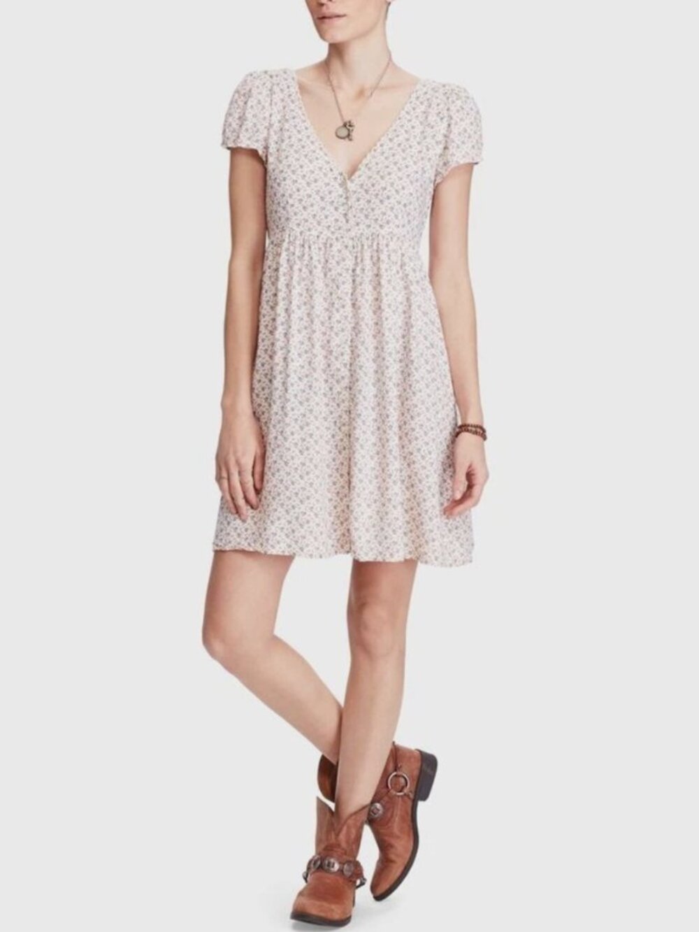 Size M - RALPH LAUREN Denim & Supply Ivory Cotton Floral Sundress
